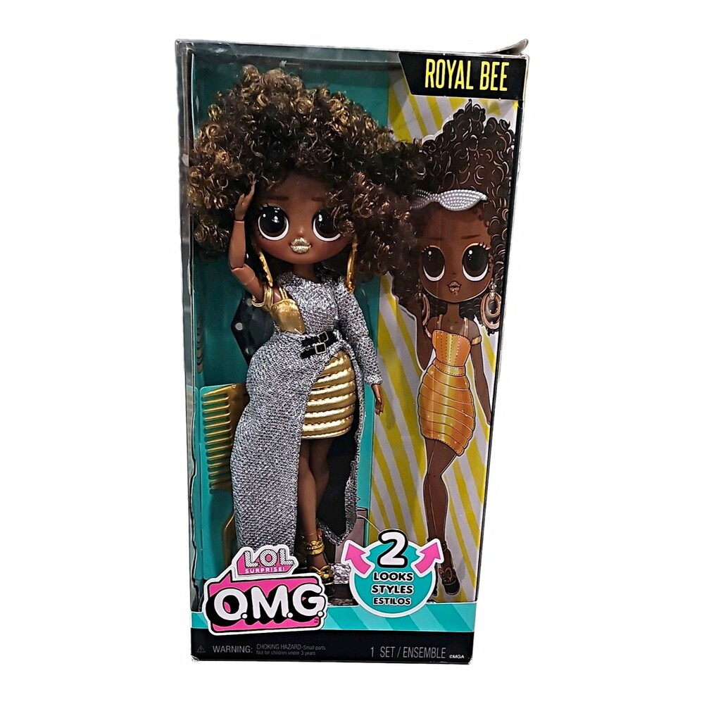 L.O.L. Surprise! Royal Bee O.M.G. 10 In Fashion Doll w/Removable Clothes & Comb
